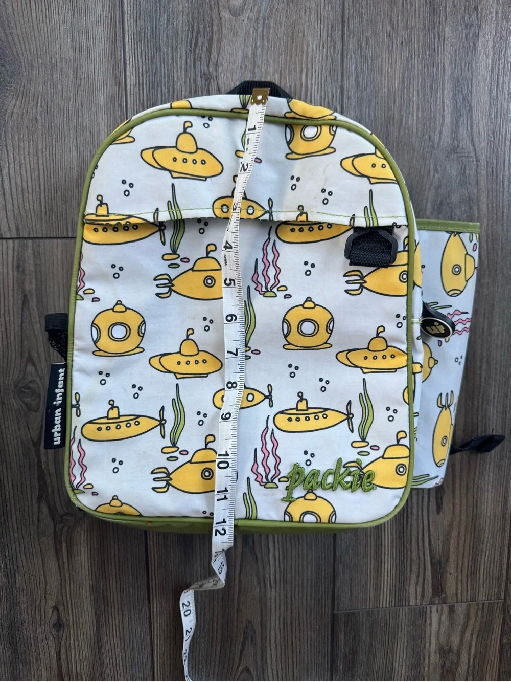Preschool Daycare Kids Bookbag - Yellow Submarine Print